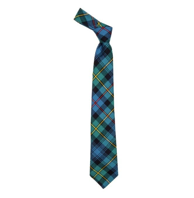 Image 1 of Baillie Ancient Clan Tartan Lightweight Wool Straight Mens Neck Tie