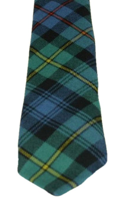 Image 3 of Baillie Ancient Clan Tartan Lightweight Wool Straight Mens Neck Tie