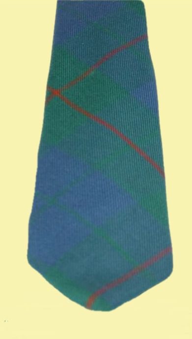 Image 2 of Barclay Hunting Ancient Clan Tartan Lightweight Wool Straight Mens Neck Tie 