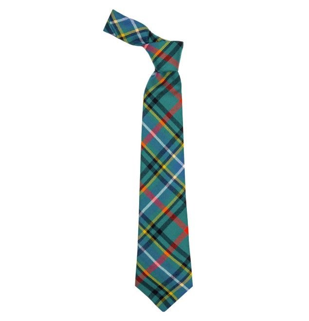 Image 1 of Bisset Ancient Clan Tartan Lightweight Wool Straight Mens Neck Tie