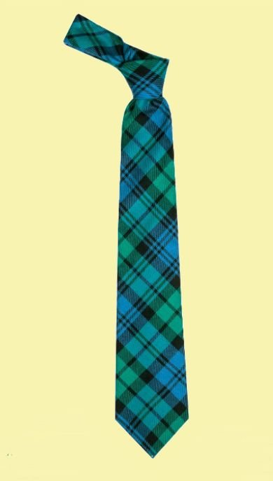 Image 0 of Black Watch Ancient Clan Tartan Lightweight Wool Straight Mens Neck Tie 