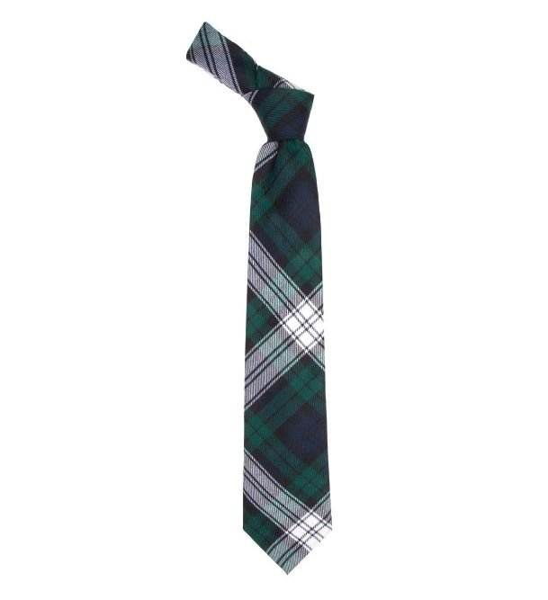 Image 1 of Black Watch Dress Modern Clan Tartan Lightweight Wool Straight Mens Neck Tie