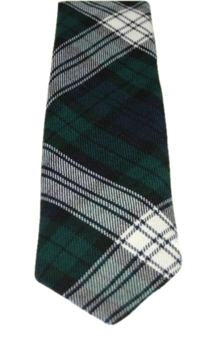 Image 3 of Black Watch Dress Modern Clan Tartan Lightweight Wool Straight Mens Neck Tie