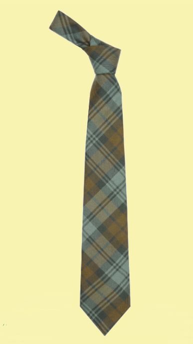 Image 0 of Black Watch Weathered Clan Tartan Lightweight Wool Straight Mens Neck Tie