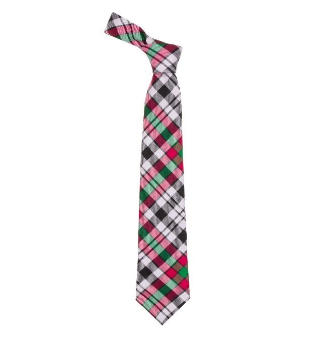 Image 1 of Borthwick Dress Modern Clan Tartan Lightweight Wool Straight Mens Neck Tie