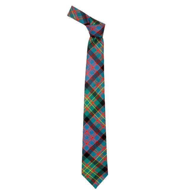 Image 1 of Bowie Ancient Clan Tartan Lightweight Wool Straight Mens Neck Tie