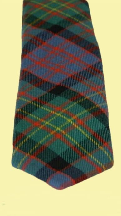 Image 2 of Bowie Ancient Clan Tartan Lightweight Wool Straight Mens Neck Tie