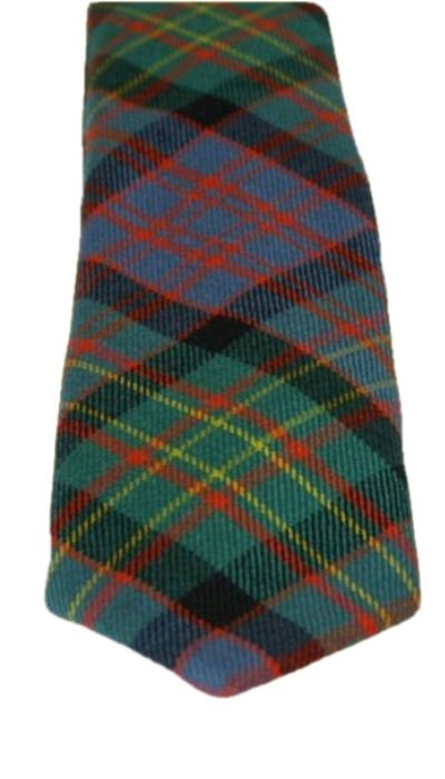 Image 3 of Bowie Ancient Clan Tartan Lightweight Wool Straight Mens Neck Tie