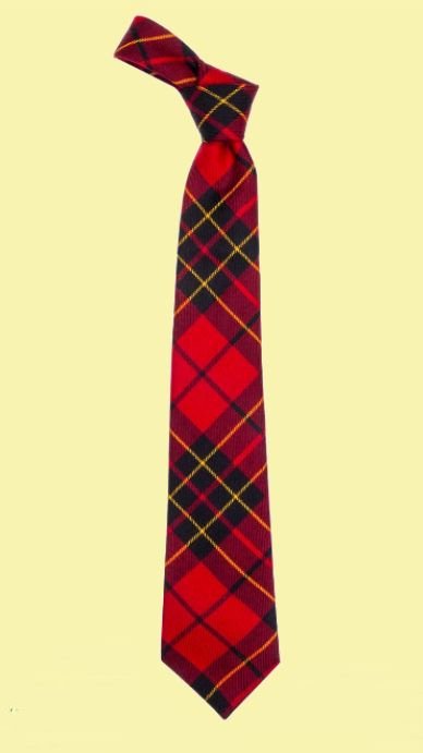 Image 0 of Brodie Red Modern Clan Tartan Lightweight Wool Straight Mens Neck Tie