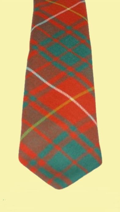 Image 2 of Bruce Ancient Clan Tartan Lightweight Wool Straight Mens Neck Tie