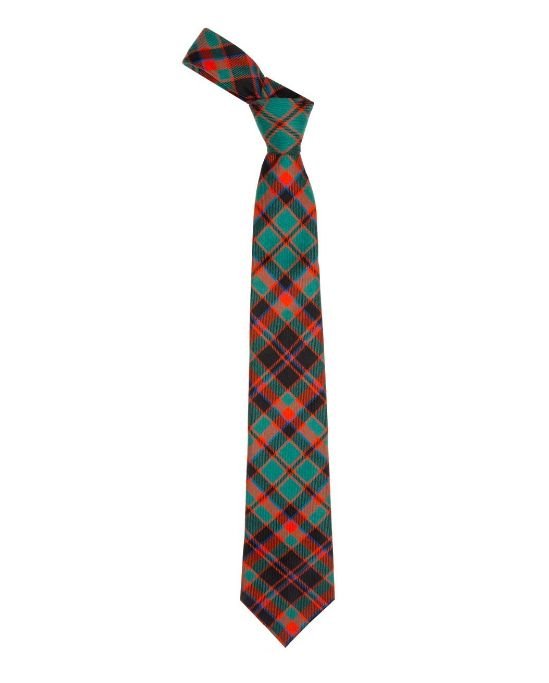 Image 1 of Buchan Ancient Clan Tartan Lightweight Wool Straight Mens Neck Tie