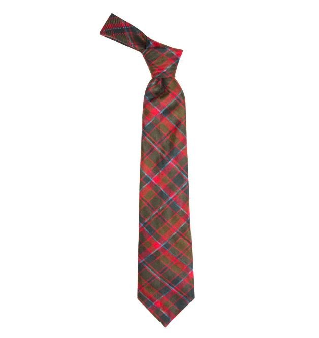 Image 1 of Buchan Weathered Clan Tartan Lightweight Wool Straight Mens Neck Tie 