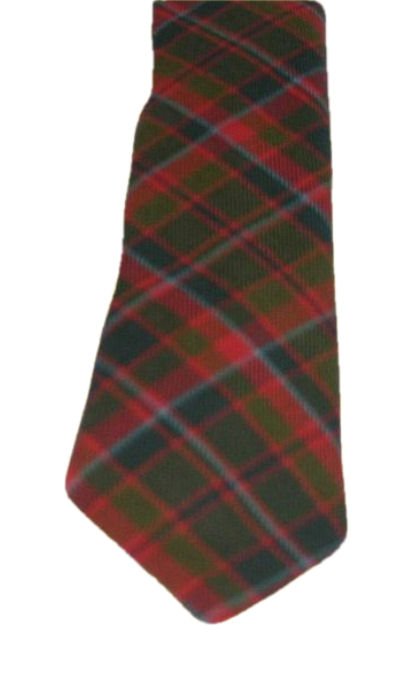 Image 3 of Buchan Weathered Clan Tartan Lightweight Wool Straight Mens Neck Tie 