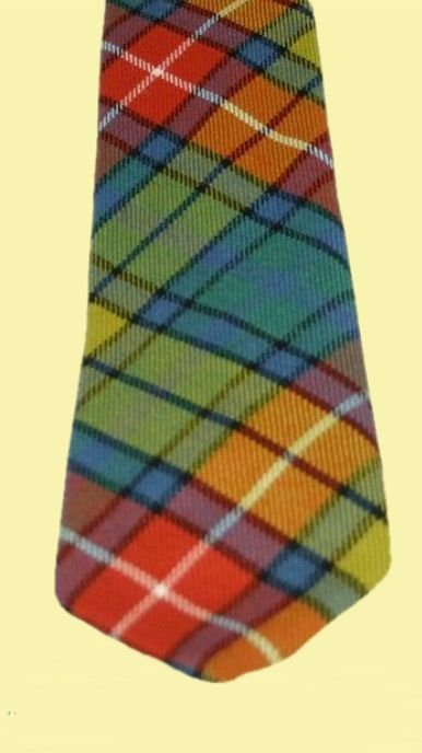 Image 2 of Buchanan Ancient Clan Tartan Lightweight Wool Straight Mens Neck Tie