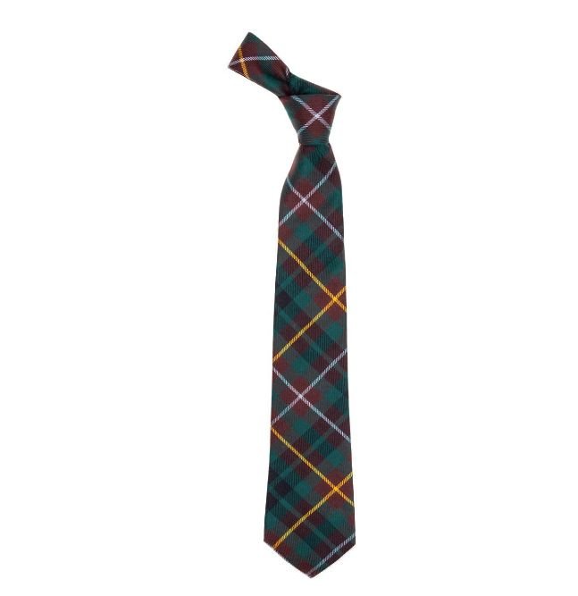 Image 1 of Buchanan Hunting Modern Clan Tartan Lightweight Wool Straight Mens Neck Tie