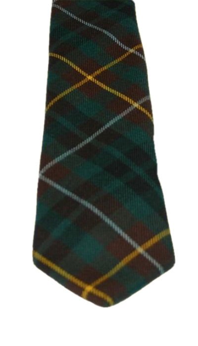 Image 3 of Buchanan Hunting Modern Clan Tartan Lightweight Wool Straight Mens Neck Tie