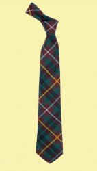 Buchanan Hunting Modern Clan Tartan Lightweight Wool Straight Mens Neck Tie