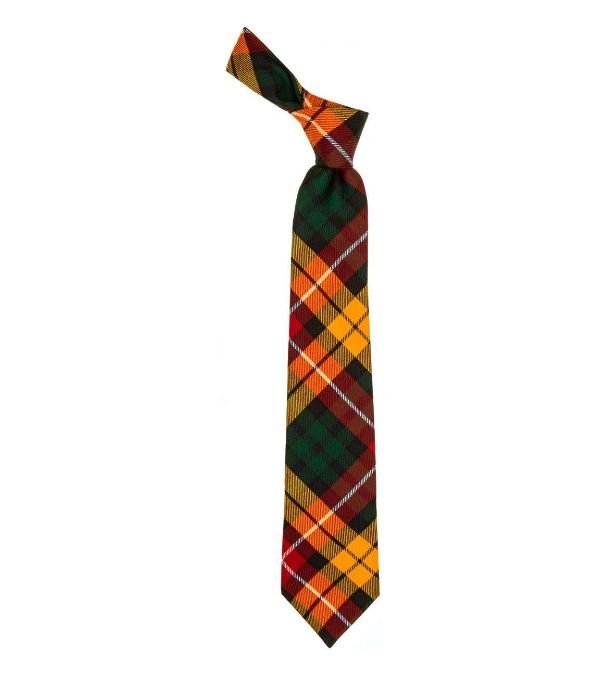 Image 1 of Buchanan Modern Clan Tartan Lightweight Wool Straight Mens Neck Tie