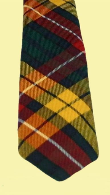 Image 2 of Buchanan Modern Clan Tartan Lightweight Wool Straight Mens Neck Tie
