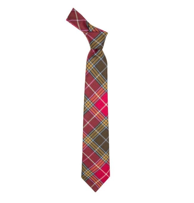 Image 1 of Buchanan Old Weathered Clan Tartan Lightweight Wool Straight Mens Neck Tie