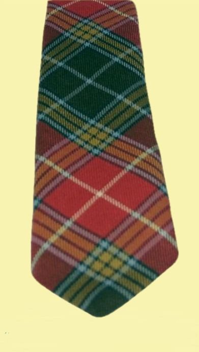 Image 2 of Buchanan Old Weathered Clan Tartan Lightweight Wool Straight Mens Neck Tie