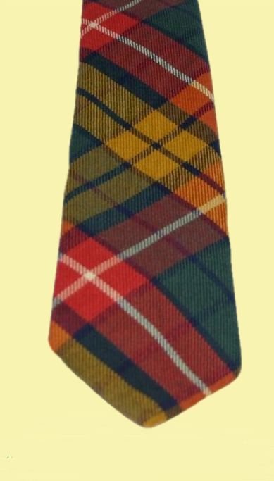 Image 2 of Buchanan Repro Clan Tartan Lightweight Wool Straight Mens Neck Tie