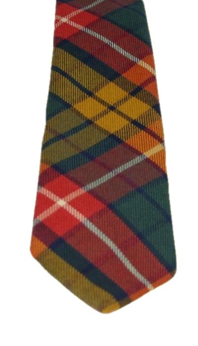 Image 3 of Buchanan Repro Clan Tartan Lightweight Wool Straight Mens Neck Tie