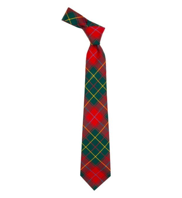 Image 1 of Burnett Modern Clan Tartan Lightweight Wool Straight Mens Neck Tie