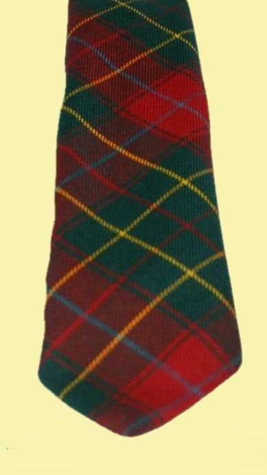 Image 2 of Burnett Modern Clan Tartan Lightweight Wool Straight Mens Neck Tie