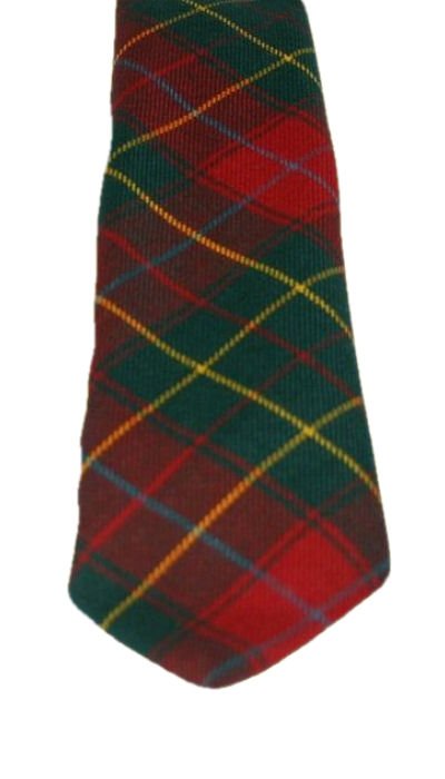 Image 3 of Burnett Modern Clan Tartan Lightweight Wool Straight Mens Neck Tie