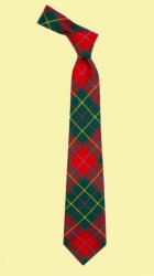 Burnett Modern Clan Tartan Lightweight Wool Straight Mens Neck Tie
