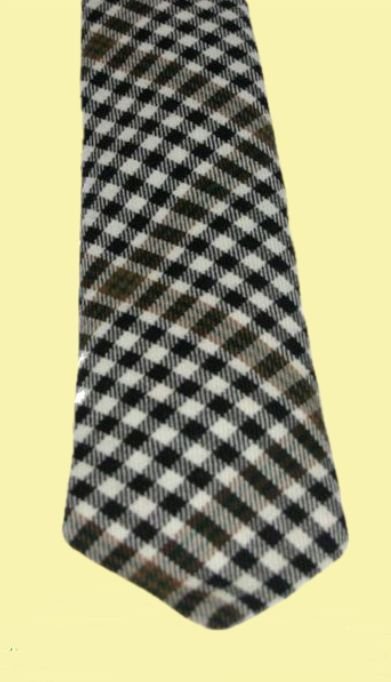 Image 2 of Burns Check Tartan Lightweight Wool Straight Mens Neck Tie