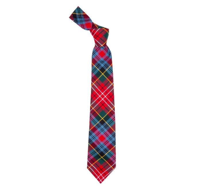 Image 1 of Caledonia Modern Tartan Lightweight Wool Straight Mens Neck Tie