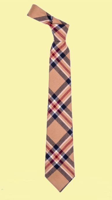 Image 0 of Camel Glen Check Tartan Lightweight Wool Straight Mens Neck Tie