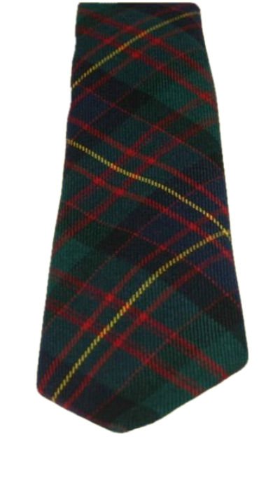 Image 3 of Cameron Of Erracht Modern Clan Tartan Lightweight Wool Straight Mens Neck Tie