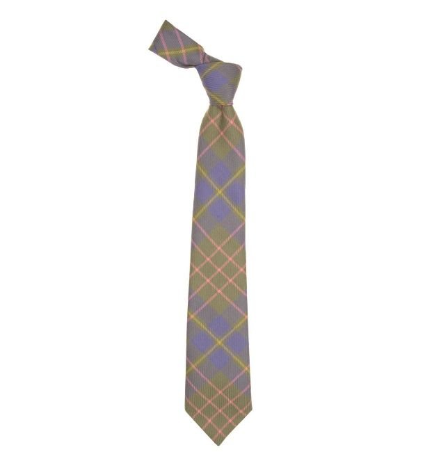 Image 1 of Cameron Hunting Ancient Clan Tartan Lightweight Wool Straight Mens Neck Tie