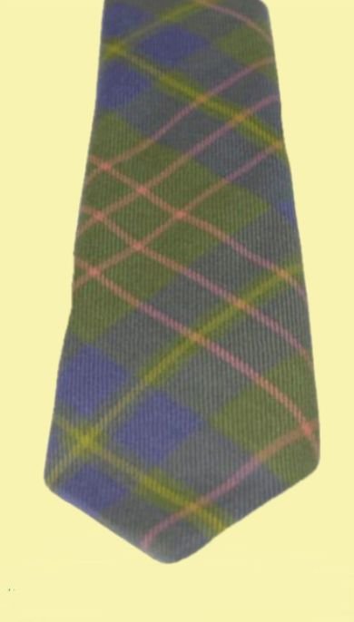 Image 2 of Cameron Hunting Ancient Clan Tartan Lightweight Wool Straight Mens Neck Tie