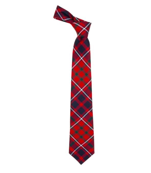 Image 1 of Cameron Of Lochiel Modern Clan Tartan Lightweight Wool Straight Mens Neck Tie