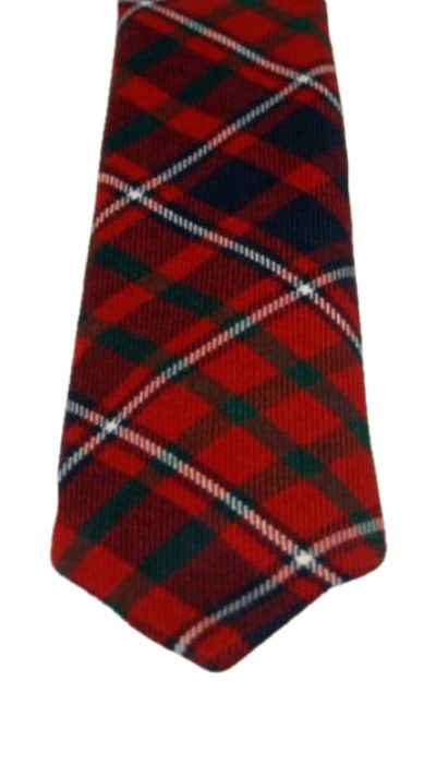 Image 3 of Cameron Of Lochiel Modern Clan Tartan Lightweight Wool Straight Mens Neck Tie