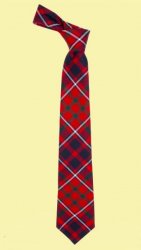 Cameron Of Lochiel Modern Clan Tartan Lightweight Wool Straight Mens Neck Tie