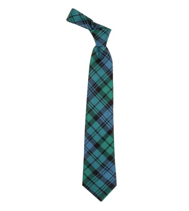 Image 1 of Campbell Ancient Clan Tartan Lightweight Wool Straight Mens Neck Tie
