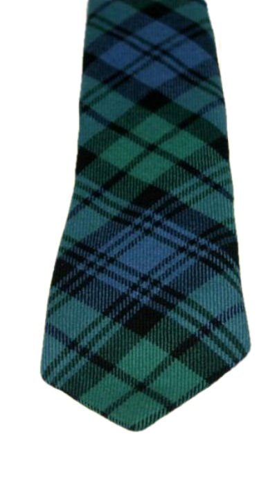 Image 3 of Campbell Ancient Clan Tartan Lightweight Wool Straight Mens Neck Tie