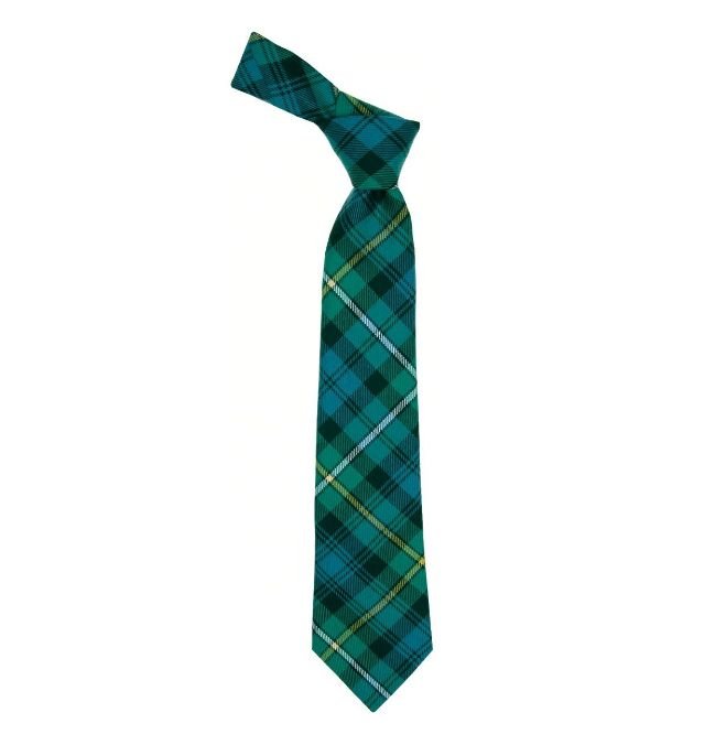 Image 1 of Campbell Of Argyll Ancient Clan Tartan Lightweight Wool Straight Mens Neck Tie