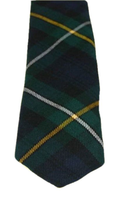 Image 3 of Campbell Of Argyll Modern Clan Tartan Lightweight Wool Straight Mens Neck Tie
