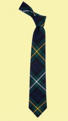 Campbell Of Argyll Modern Clan Tartan Lightweight Wool Straight Mens Neck Tie