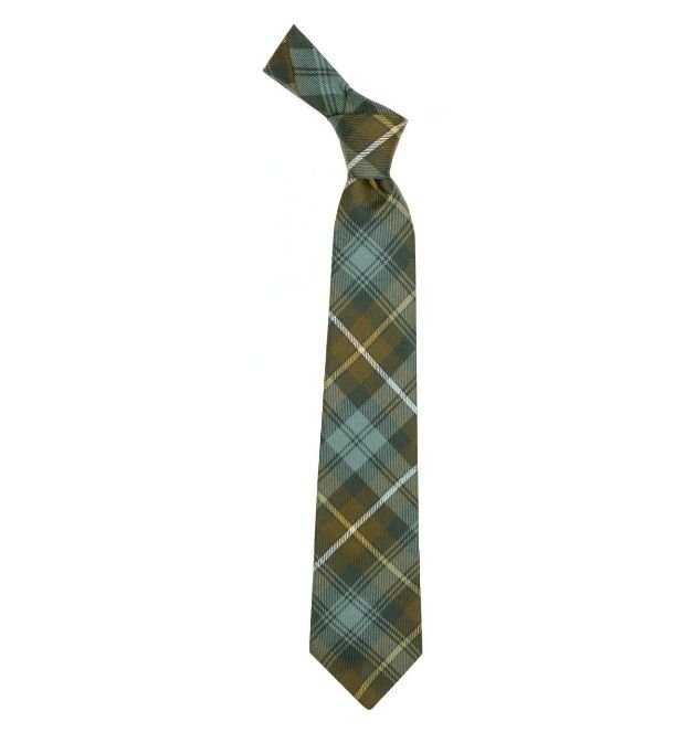 Image 1 of Campbell Of Argyll Weathered Clan Tartan Lightweight Wool Straight Mens Neck Tie