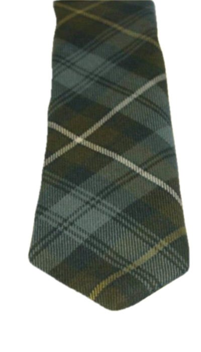 Image 3 of Campbell Of Argyll Weathered Clan Tartan Lightweight Wool Straight Mens Neck Tie