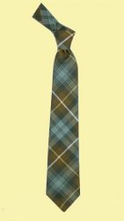 Campbell Of Argyll Weathered Clan Tartan Lightweight Wool Straight Mens Neck Tie