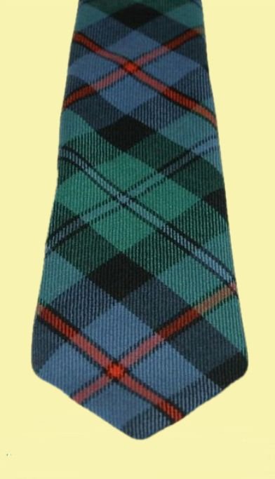 Image 2 of Campbell Of Cawdor Ancient Clan Tartan Lightweight Wool Straight Mens Neck Tie
