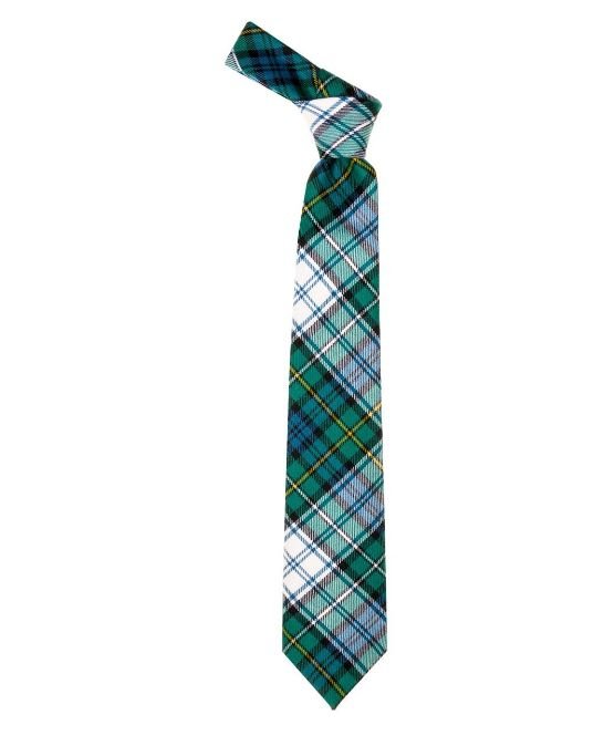Image 1 of Campbell Dress Ancient Clan Tartan Lightweight Wool Straight Mens Neck Tie